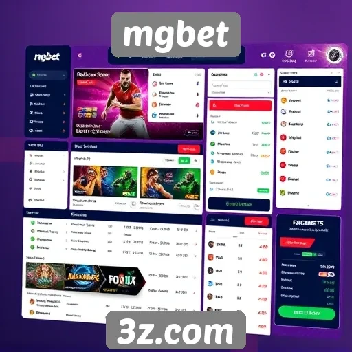 Interface do usuário em mgbet